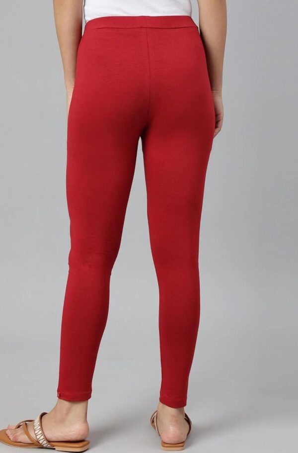 Maroon Ankle Leggings - Image 2