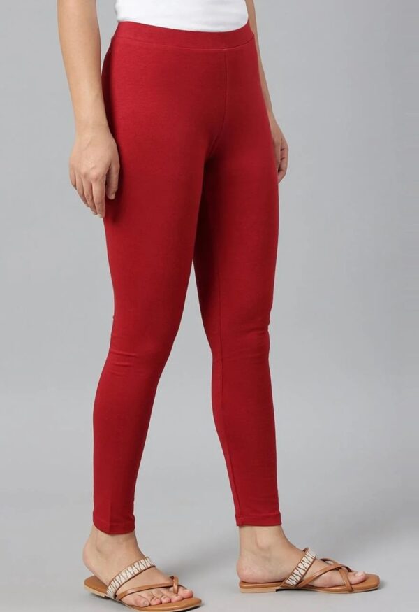 Maroon Ankle Leggings