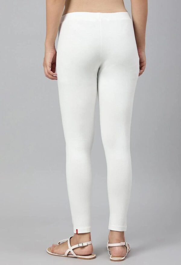 White Ankle Leggings - Image 2