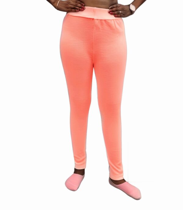 Women Peach Ankle Fit Plain Jeggings